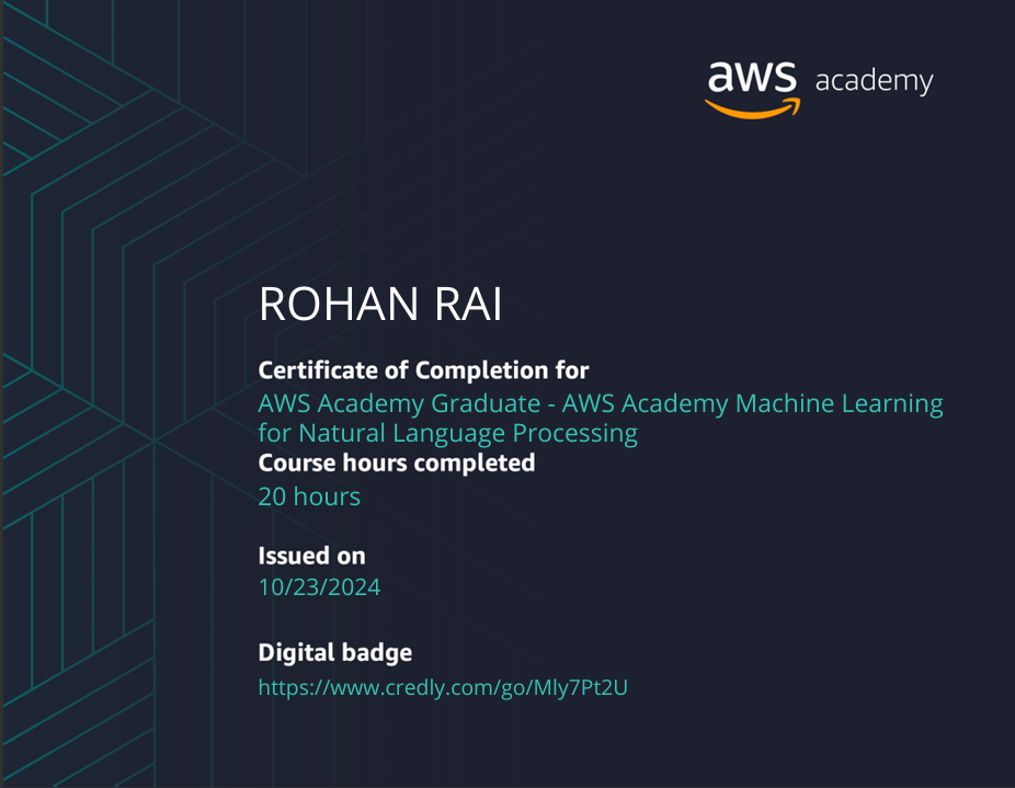 Machine Learning Certificate